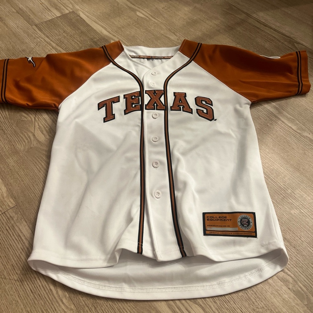 Orange and White Baseball Jersey Classic Design